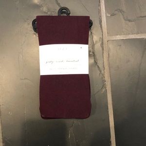 Cranberry Opaque Tights. Brand new from LOFT!